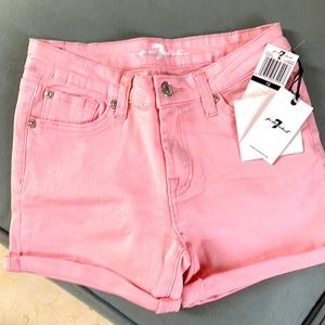 7 For all mankind.. girls pink shorts size 12